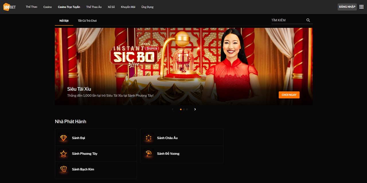 Sản phẩm cá cược 188BET Sản phẩm cá cược 188BET